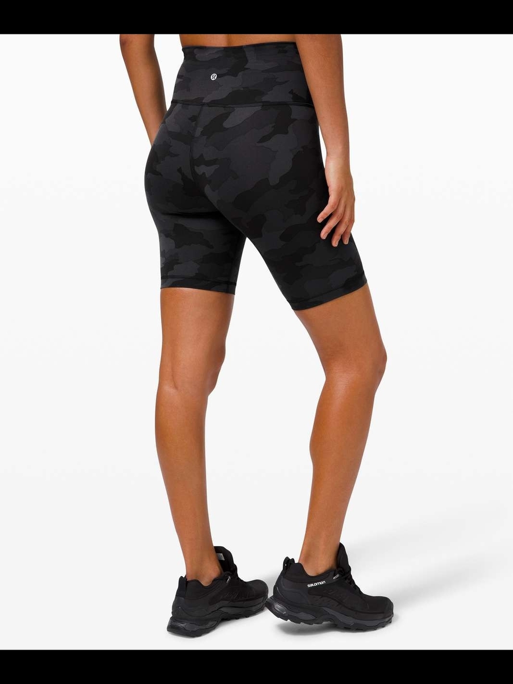 Lululemon Wunder Train High Rise Short 8"Heritage 365 Camo Deep Coal Multi
